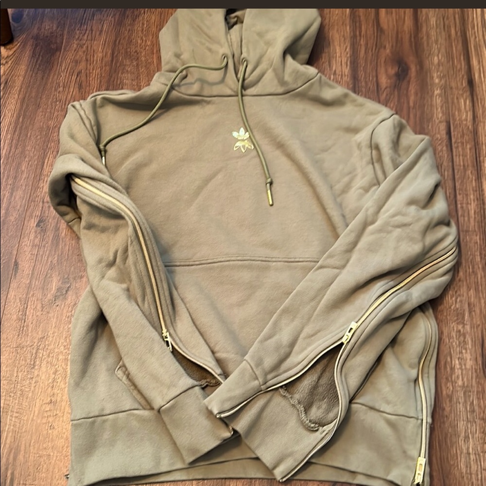 Adidas hoodie Green Adidas jacket
